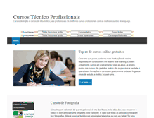 Tablet Screenshot of cursostecnicoprofissionais.com